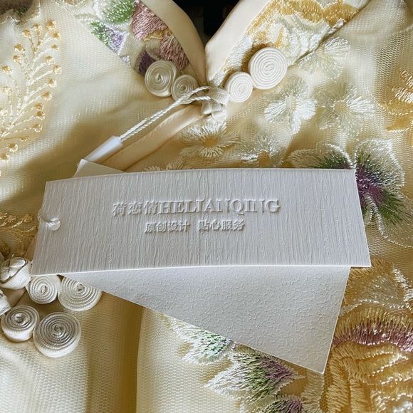 Floral 3/4-Sleeve A-line Cocktail Dress - Picture 9 of 9